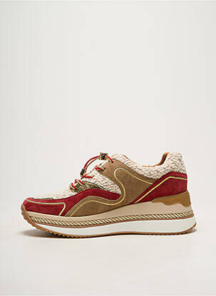 Baskets plateforme talon de 4 à 6cm rouge MAM'ZELLE femme
