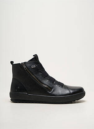 Bottines/boots matière lisse talon plat jusqu'à 3cm noir REMONTE femme