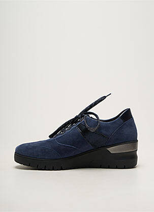 Baskets bout rond talon de 4 à 6cm bleu MOBILS femme