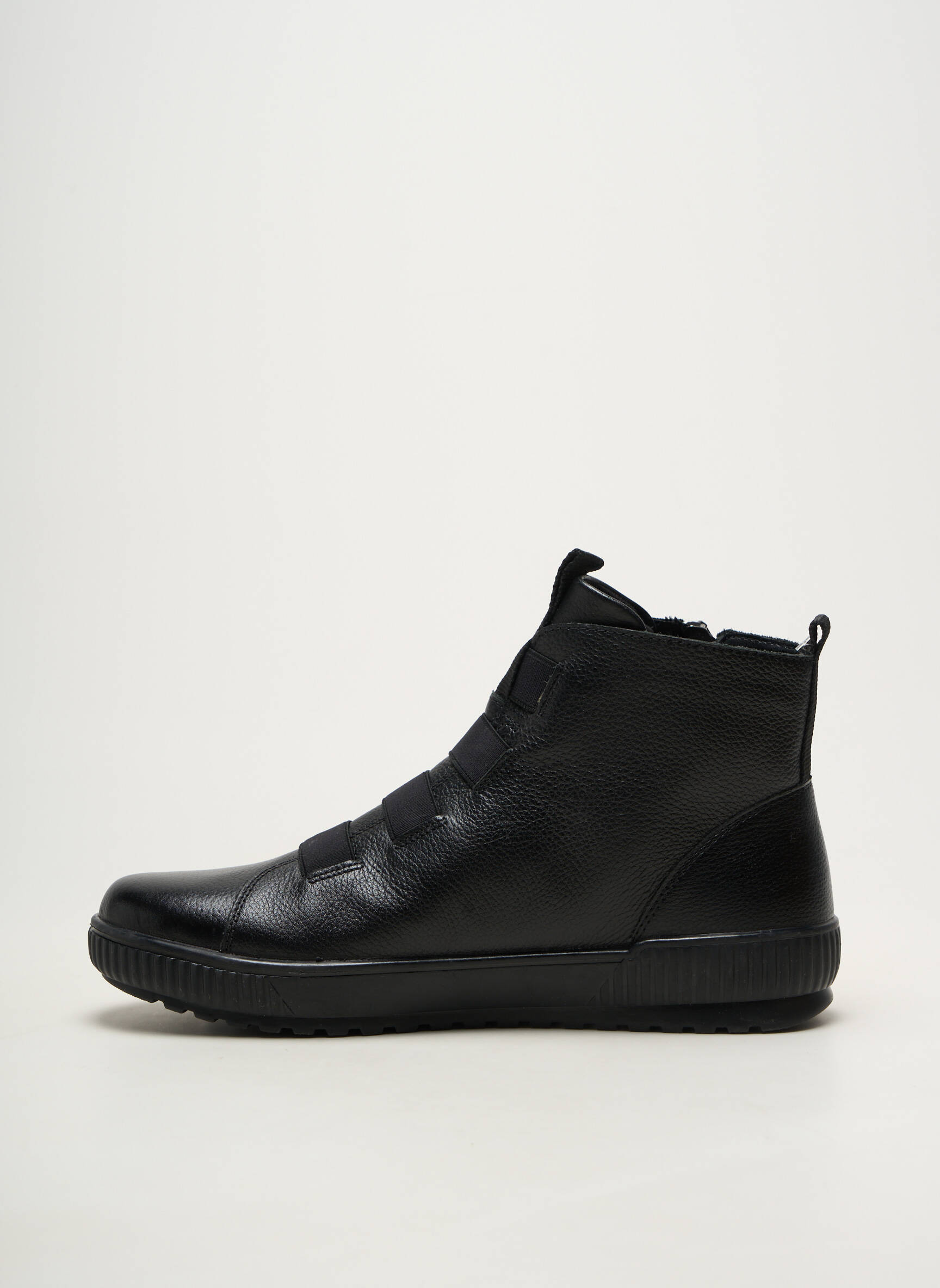 Bottines/boots matière lisse talon plat jusqu'à 3cm noir REMONTE femme