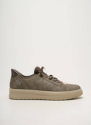 Baskets fermeture elastique talon plat jusqu'à 3cm gris JANA femme