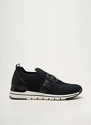Baskets bout rond talon plat jusqu'à 3cm noir REMONTE femme