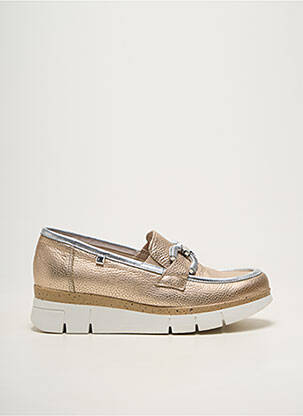 Mocassins matière lisse talon de 4 à 6cm or DORKING femme