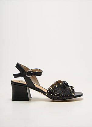 Sandales/nu pieds matière lisse talon de 4 à 6cm noir FLUCHOS femme