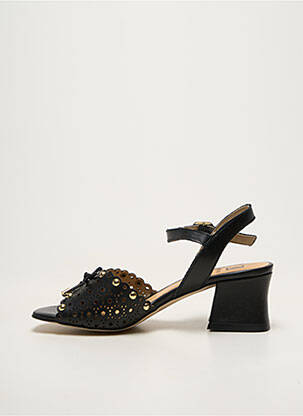 Sandales/nu pieds matière lisse talon de 4 à 6cm noir FLUCHOS femme