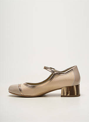 Ballerines carré talon de 4 à 6cm beige FLUCHOS femme