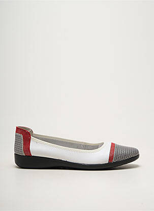 Ballerines matière lisse talon plat jusqu'à 3cm blanc INEA femme