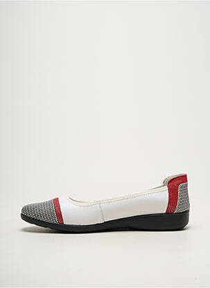 Ballerines matière lisse talon plat jusqu'à 3cm blanc INEA femme