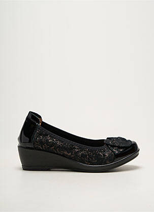 Ballerines bout rond talon de 4 à 6cm noir INEA femme