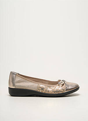 Ballerines matière lisse talon plat jusqu'à 3cm beige INEA femme