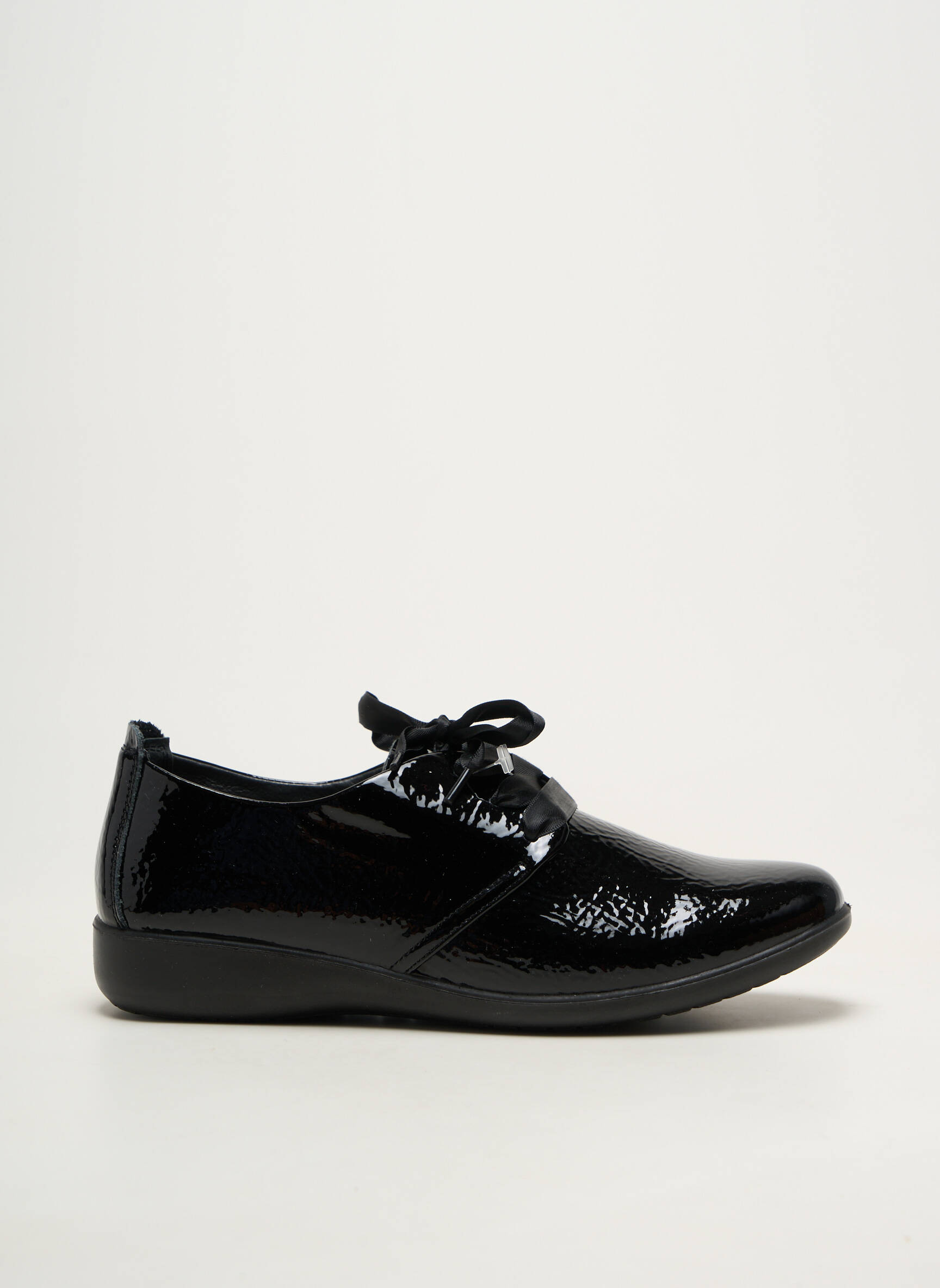 Derbies matière lisse talon plat jusqu'à 3cm noir INEA femme
