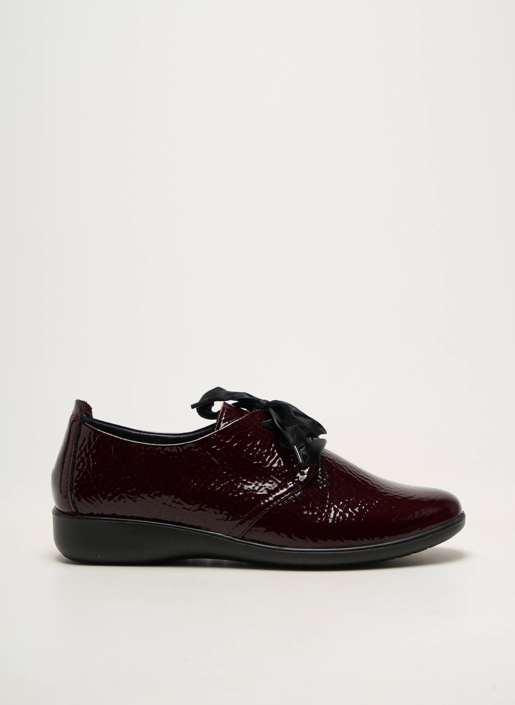 Derbies matière lisse talon plat jusqu'à 3cm rouge INEA femme