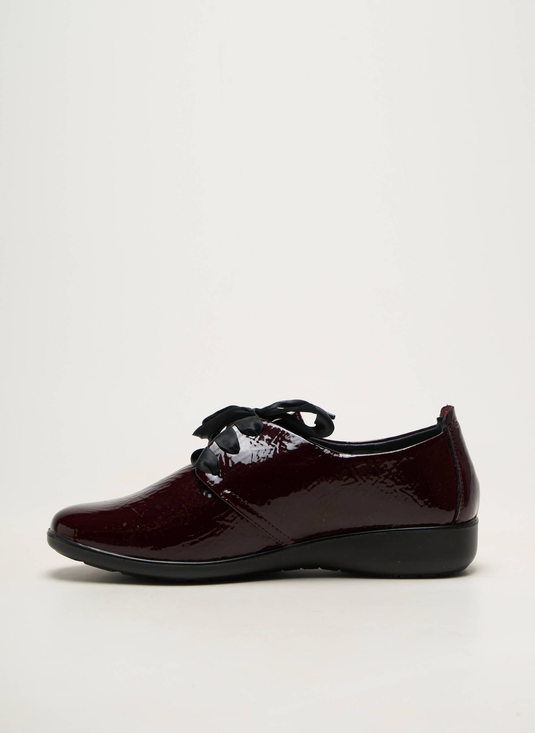 Derbies matière lisse talon plat jusqu'à 3cm rouge INEA femme