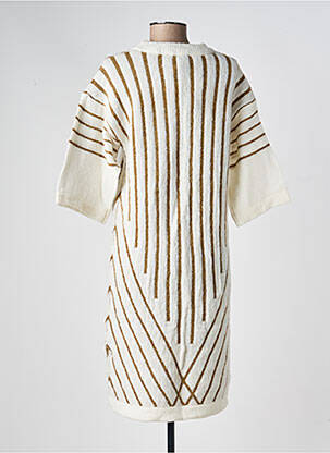 Robe pull stretch manches 3/4 beige B.YOUNG femme