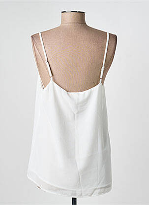 Top manches bretelles ajustables fines bretelles blanc SIAMOISE femme