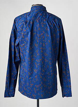 Chemise manches longues poches bleu BLEND homme