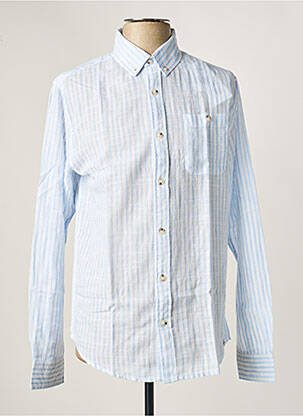 Chemise manches longues poches bleu DEELUXE homme
