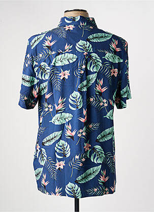 Chemise manches courtes imprimé tie and dye bleu DEELUXE homme