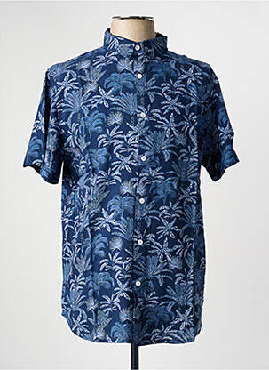 Chemise manches courtes imprimé tie and dye bleu DEELUXE homme