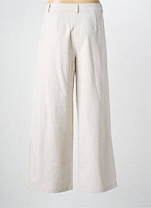 Pantalon large tissage crêpe taille haute gris NEKANE femme