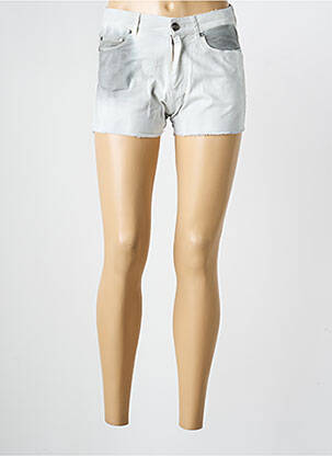 Short fermeture zippée sous rabat boutonné taille normale gris VON DUTCH femme