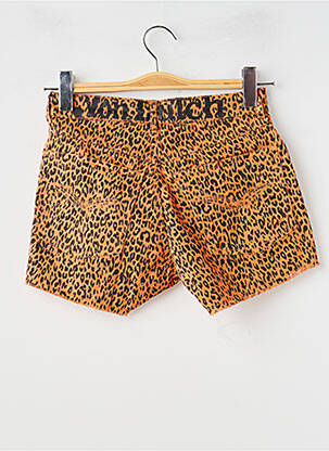 Short fermeture zippée sous rabat boutonné taille normale orange VON DUTCH femme