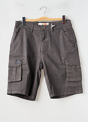 Bermuda stretch taille normale gris DEELUXE homme
