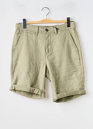 Bermuda tissage denim taille basse vert DEELUXE homme