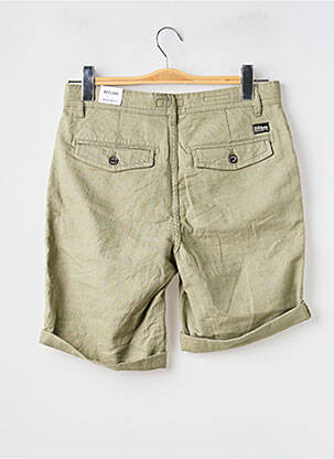 Bermuda tissage denim taille basse vert DEELUXE homme