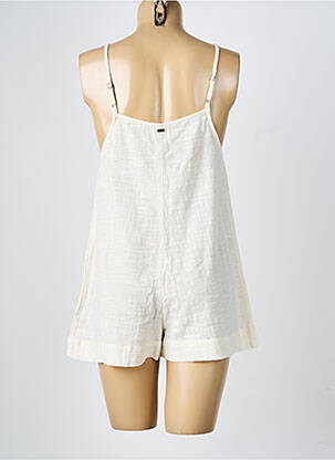 Combishort tissage crêpe fines bretelles beige RIP CURL femme