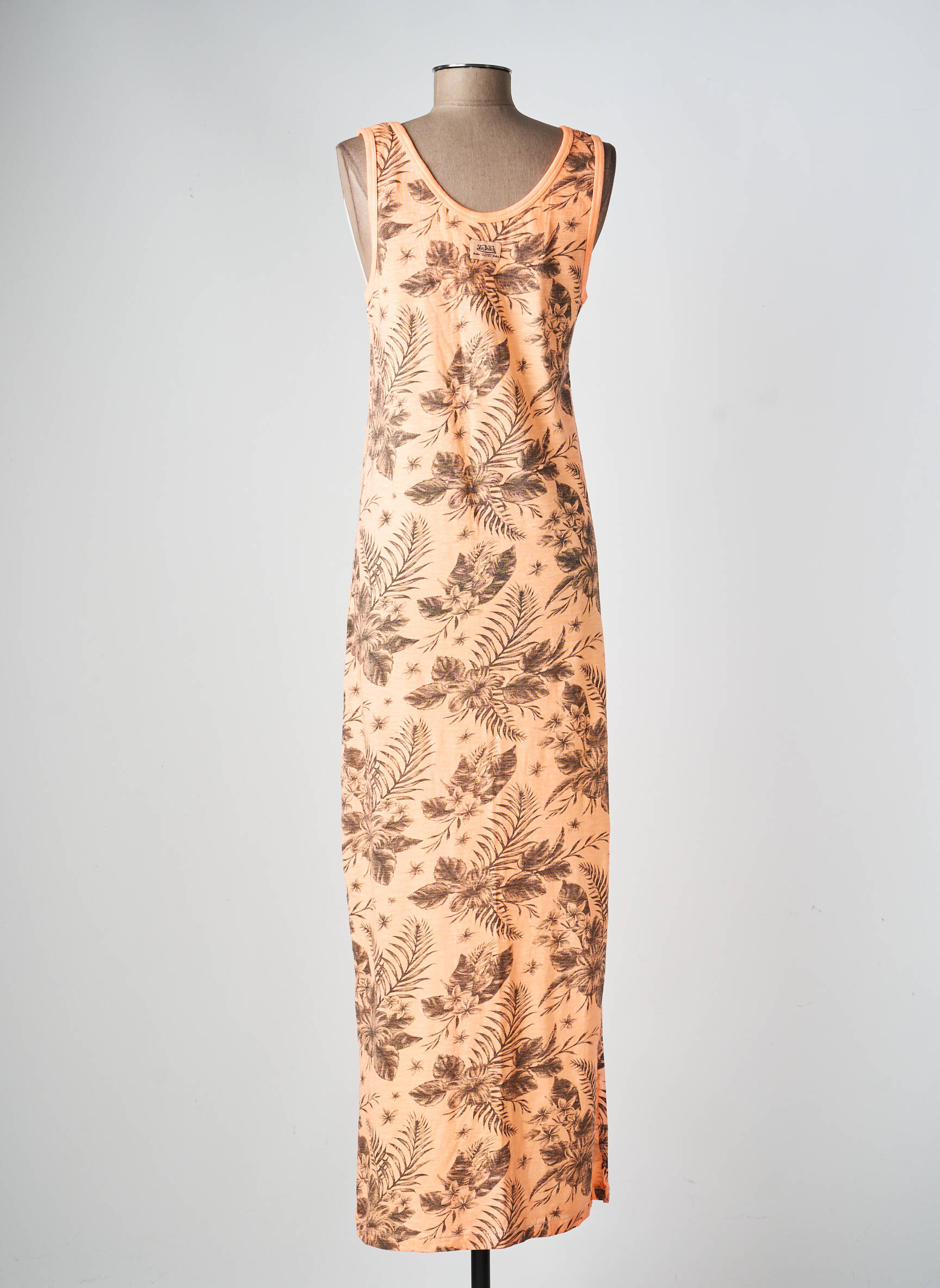 Robe longue sans manche sans manche orange VON DUTCH femme