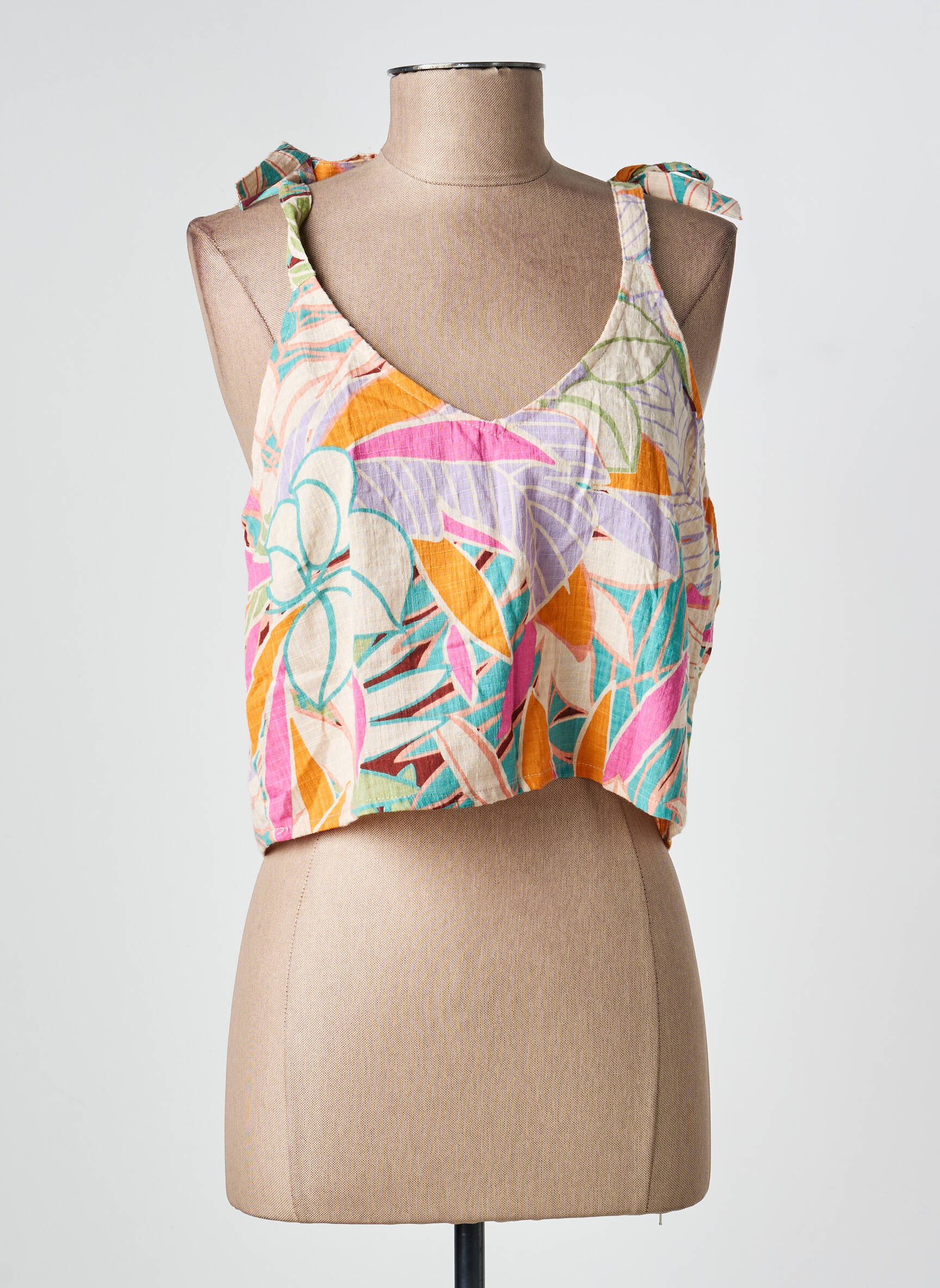 Top sans manche sans manche beige RIP CURL femme