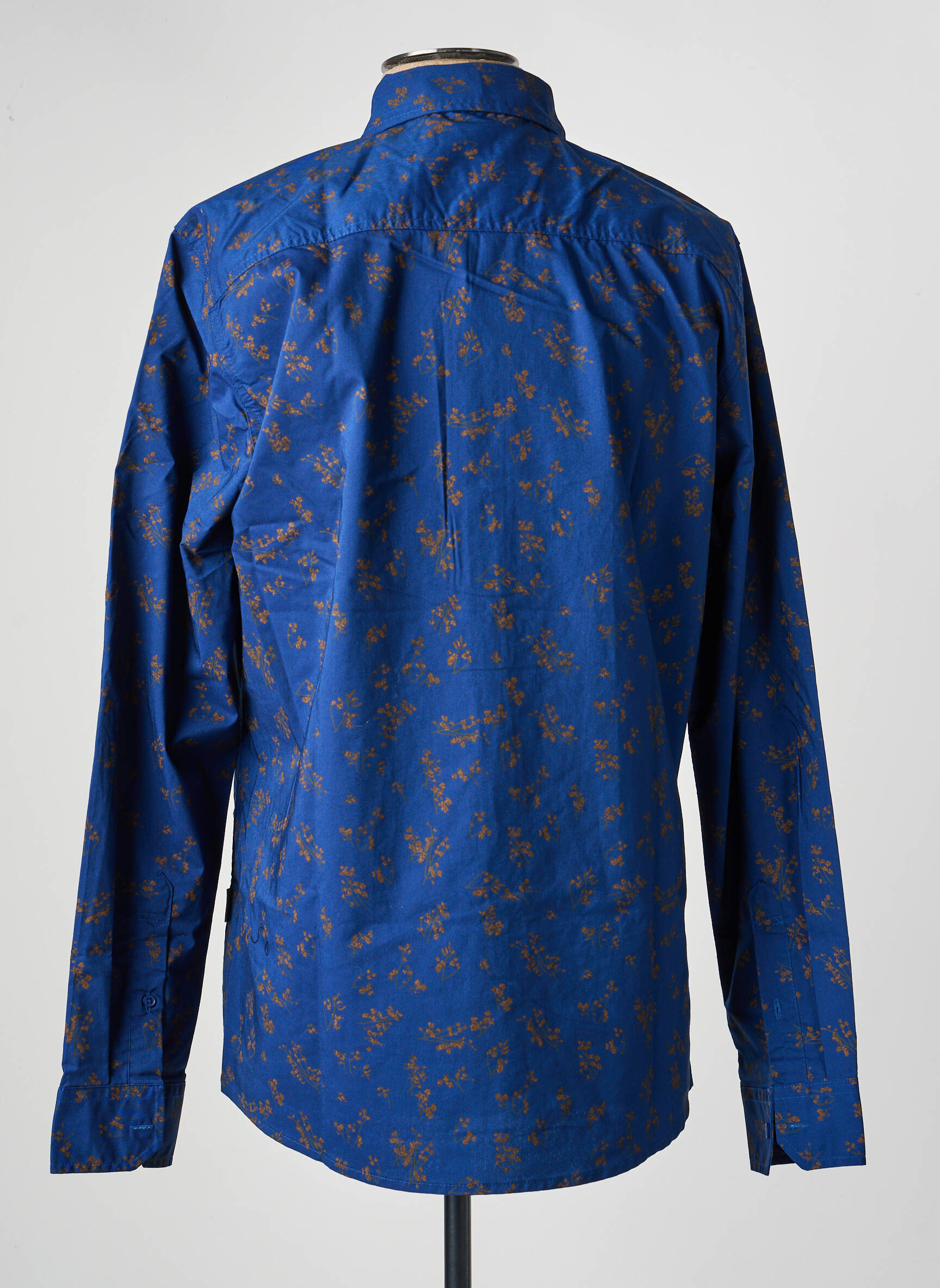 Chemise manches longues poches bleu BLEND homme