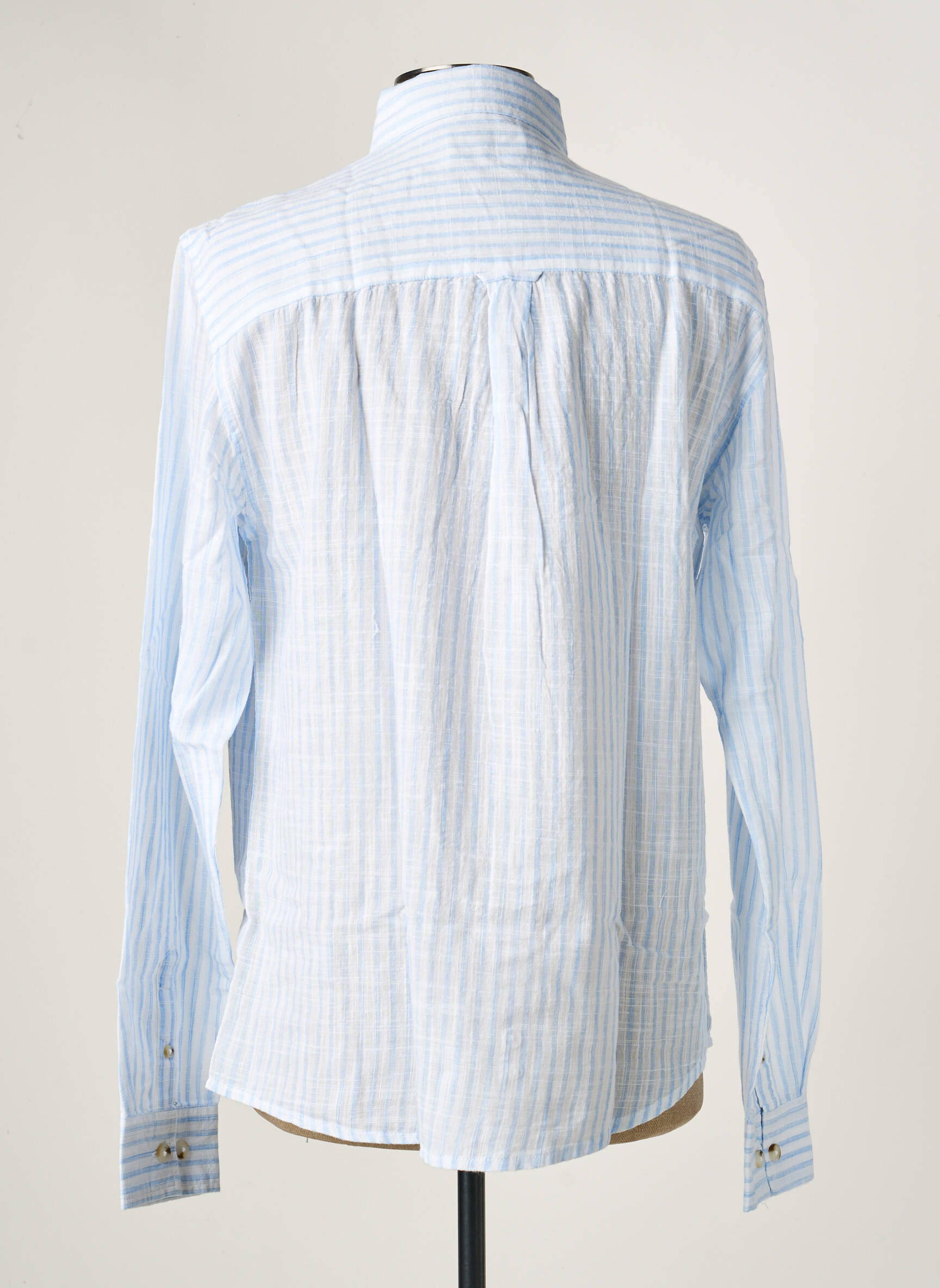 Chemise manches longues poches bleu DEELUXE homme