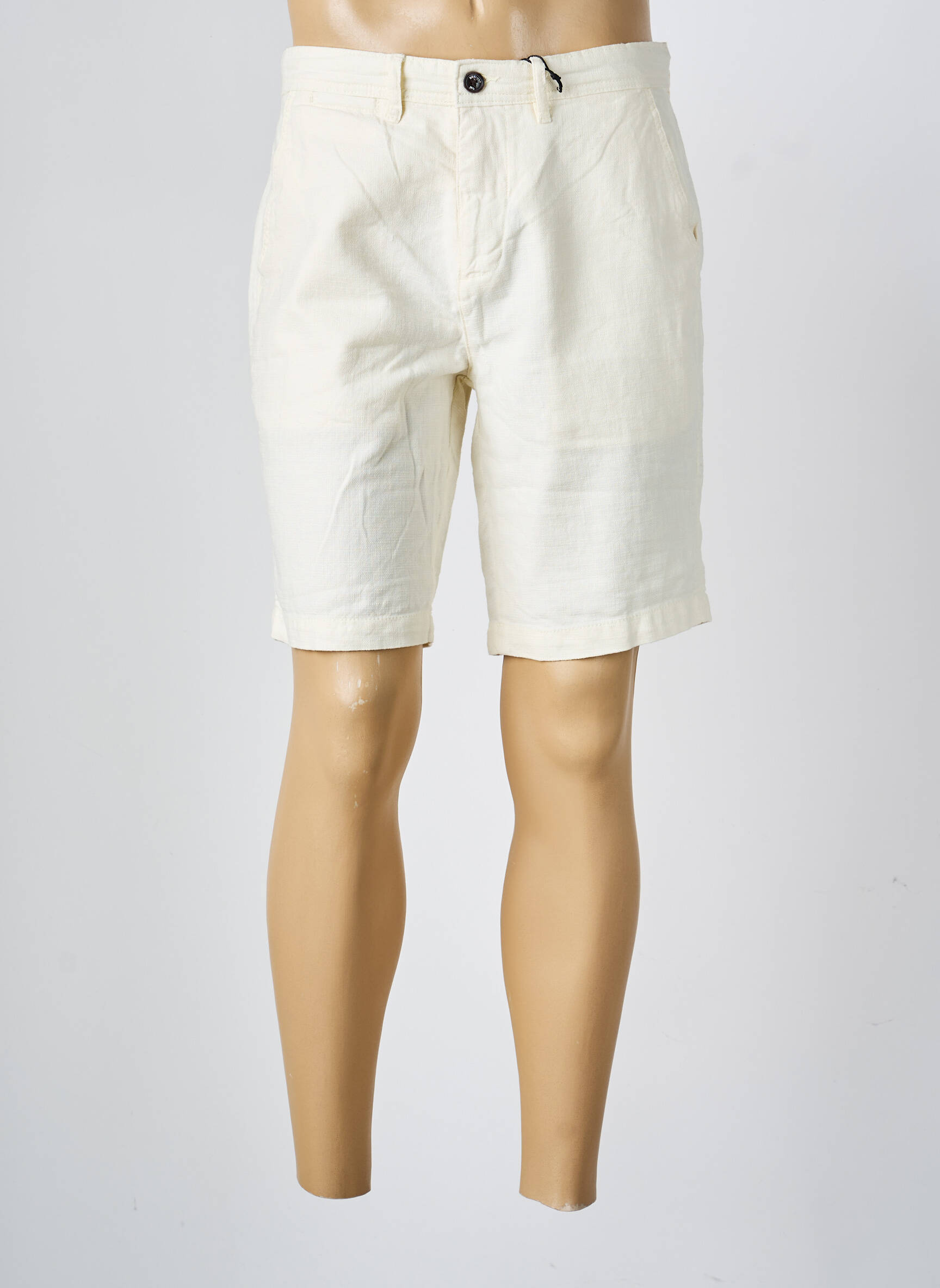 Bermuda taille à pinces taille normale beige DEELUXE homme