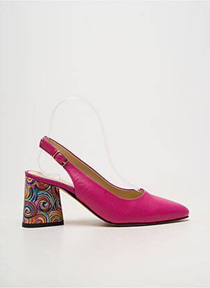 Escarpins fermeture boucle(s) talon de 7 à 9cm rose BRUNATE femme