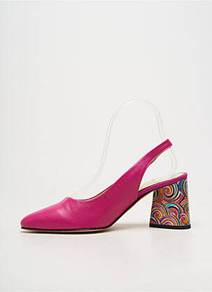 Escarpins fermeture boucle(s) talon de 7 à 9cm rose BRUNATE femme