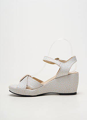 Sandales/nu pieds talon compensé talon de 7 à 9cm blanc BRUNATE femme