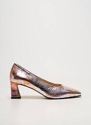 Escarpins matière lisse talon de 4 à 6cm rose BRUNATE femme