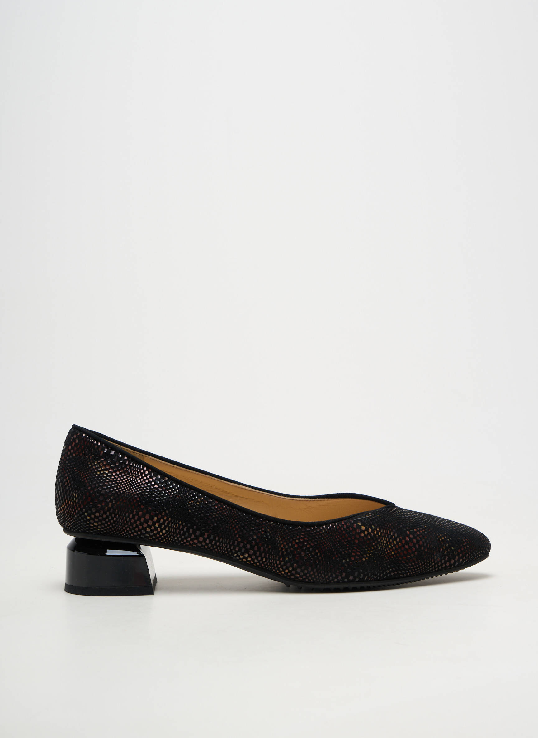 Ballerines carré talon de 4 à 6cm noir BRUNATE femme