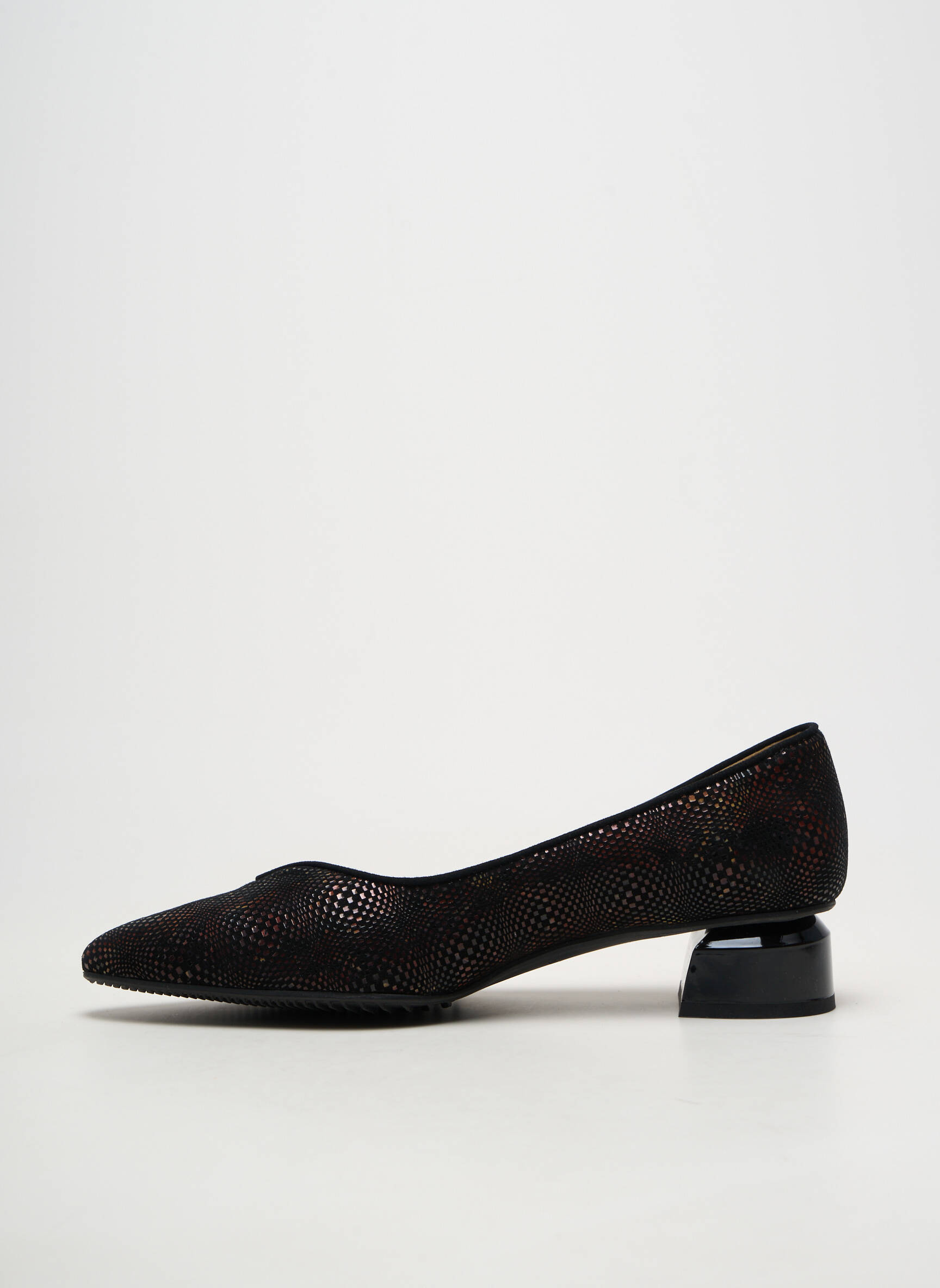 Ballerines carré talon de 4 à 6cm noir BRUNATE femme