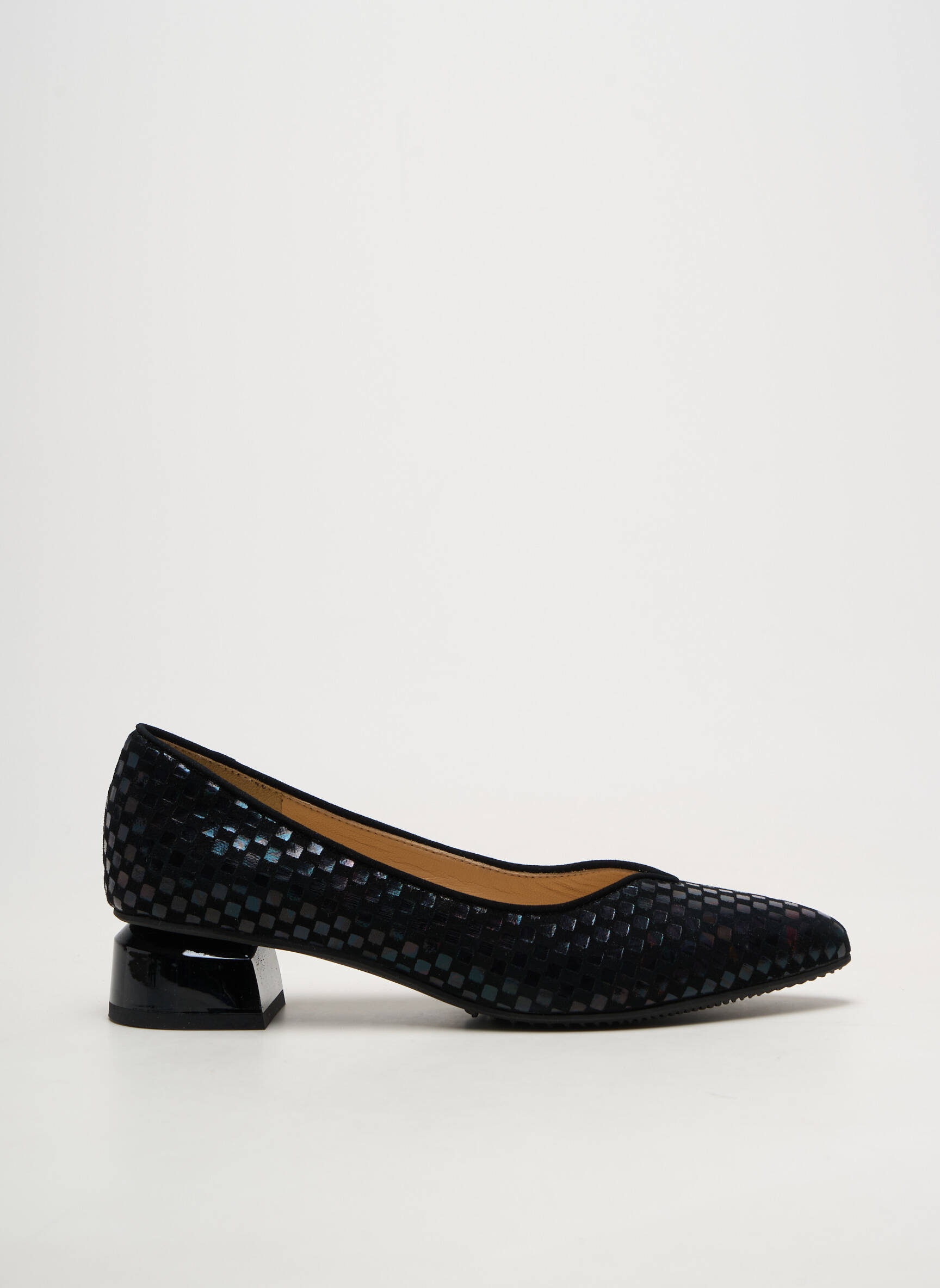 Ballerines carré talon de 4 à 6cm noir BRUNATE femme