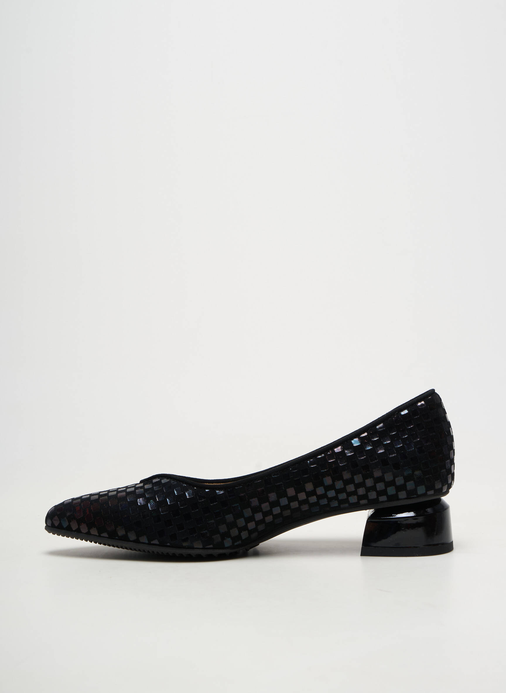 Ballerines carré talon de 4 à 6cm noir BRUNATE femme