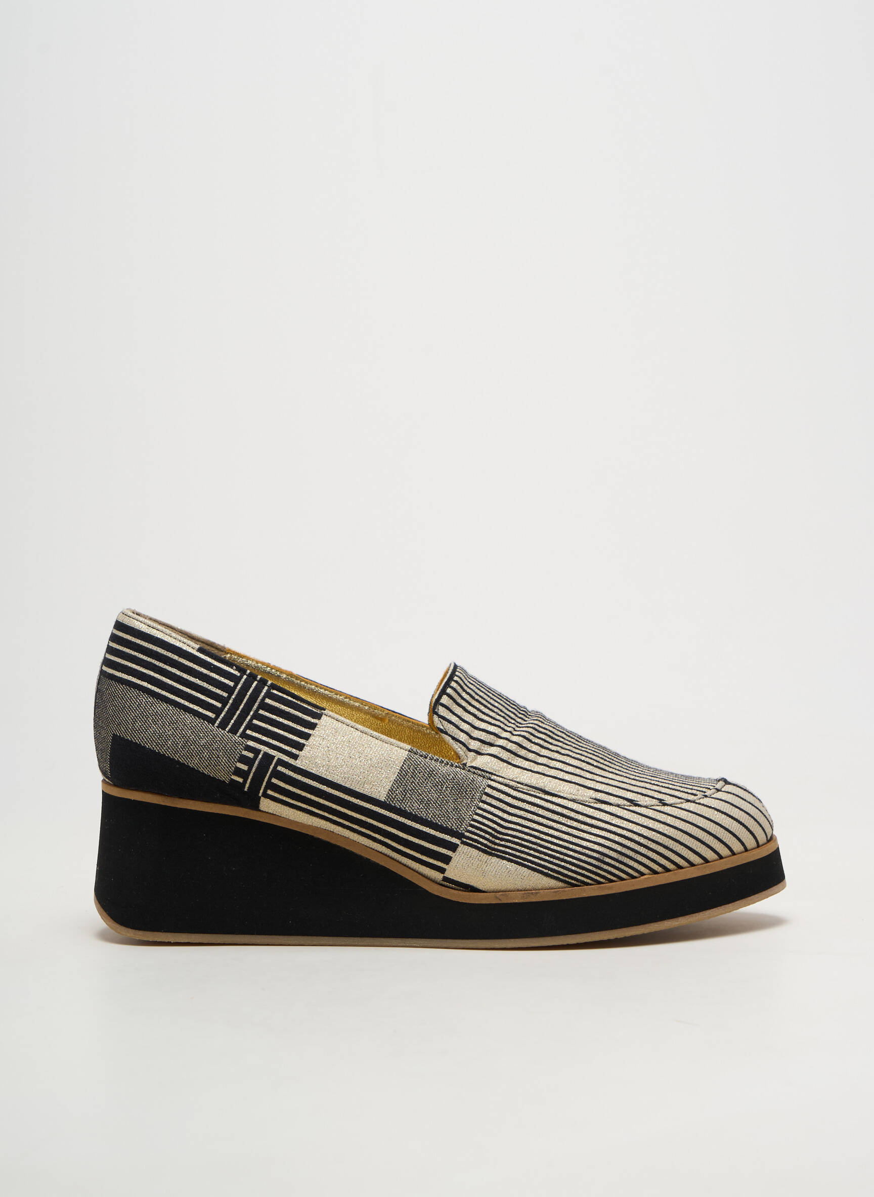 Ballerines bout rond talon de 4 à 6cm noir AZUREE femme