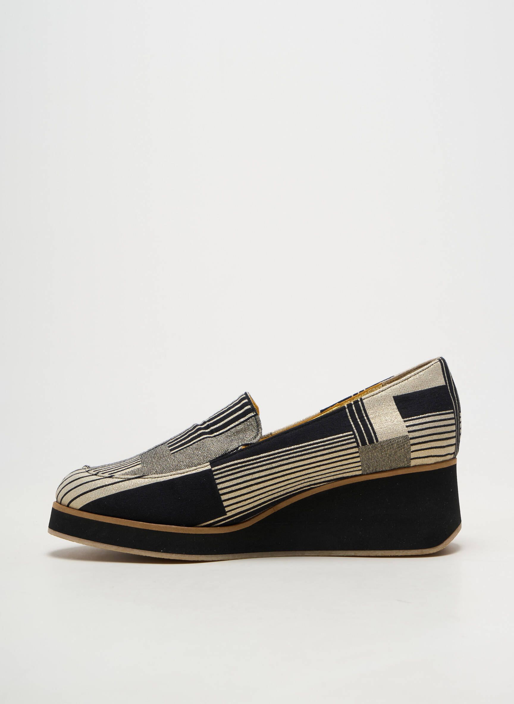 Ballerines bout rond talon de 4 à 6cm noir AZUREE femme