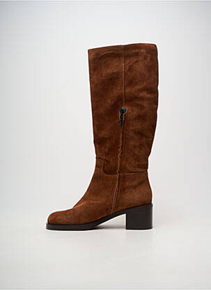 Bottes bout rond talon de 4 à 6cm marron ZOCAL femme