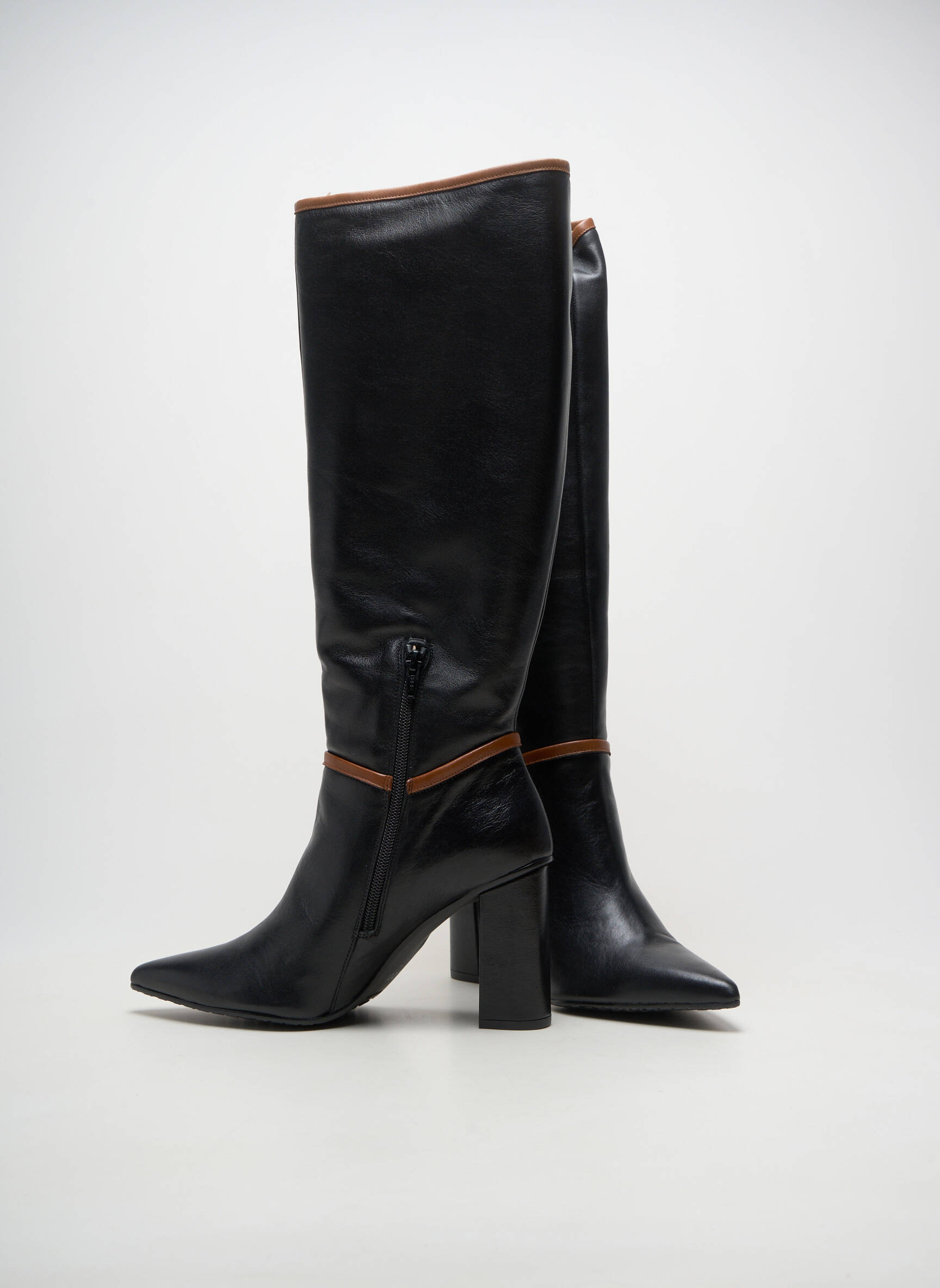 Bottes bout pointu talon de 7 à 9cm noir LODI femme