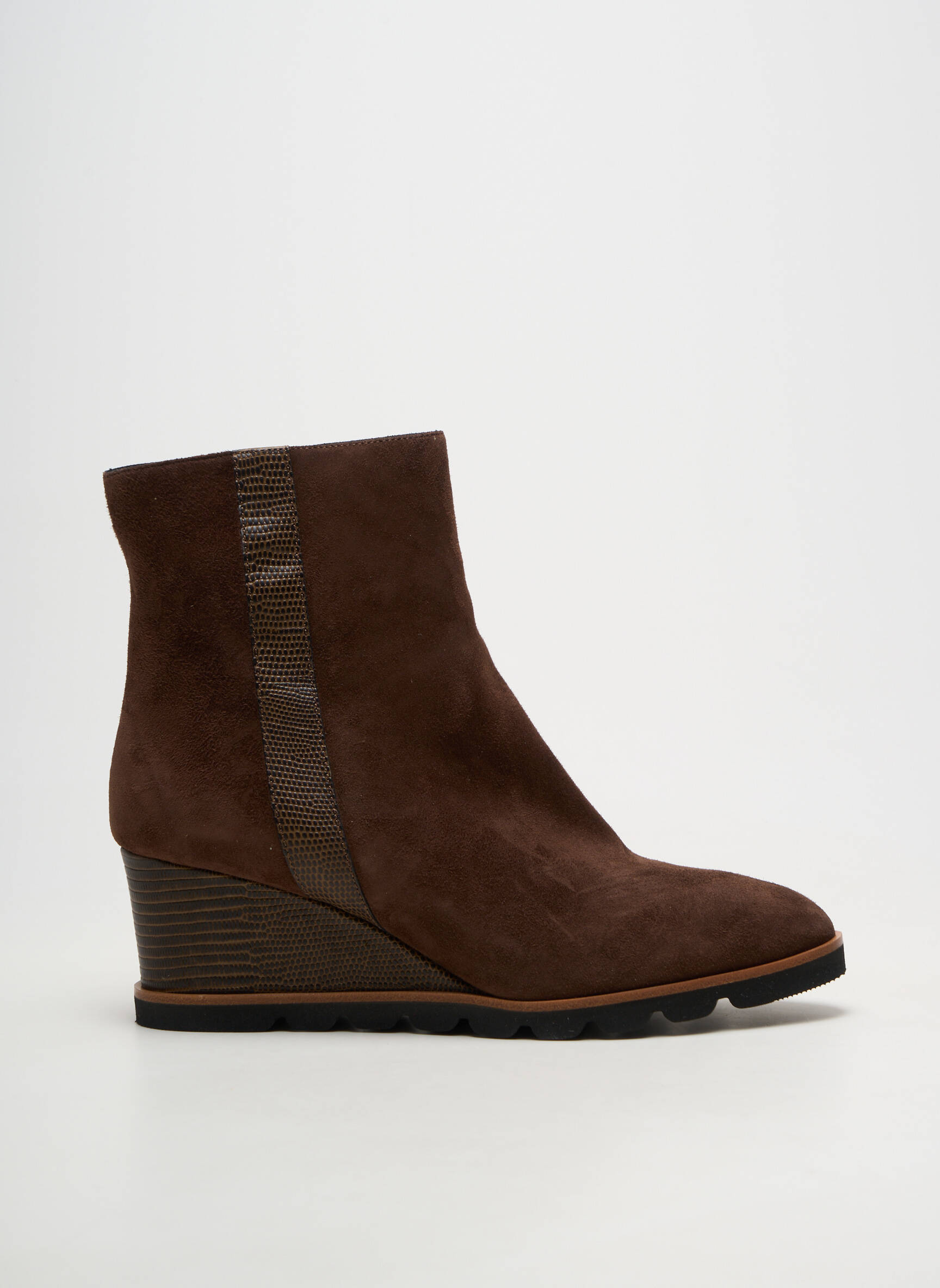 Bottines/boots bout rond talon de 4 à 6cm marron MUSELLA femme