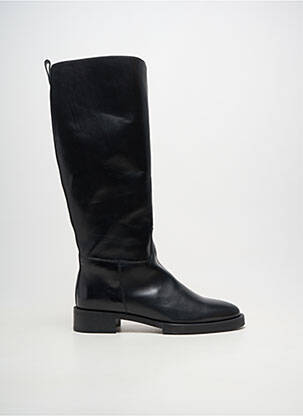 Bottes matière lisse talon de 4 à 6cm noir PERTINI femme