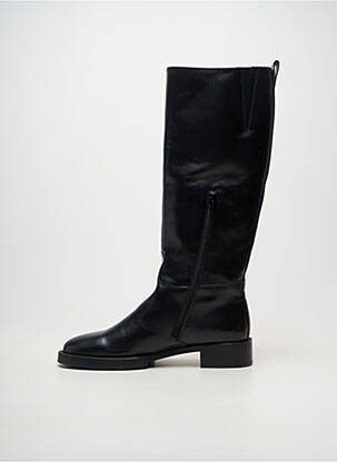 Bottes matière lisse talon de 4 à 6cm noir PERTINI femme